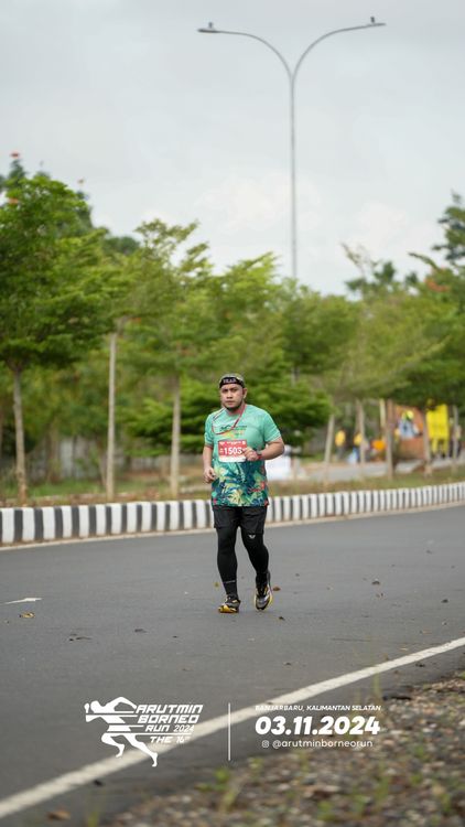 Race photo from Arutmin Borneo Run 2024