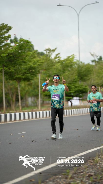 Race photo from Arutmin Borneo Run 2024