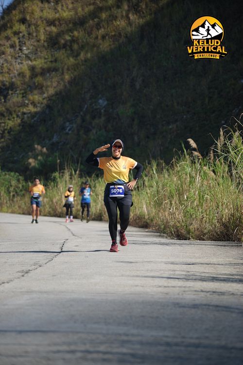 Race photo from Kelud Vertical Challenge 2024