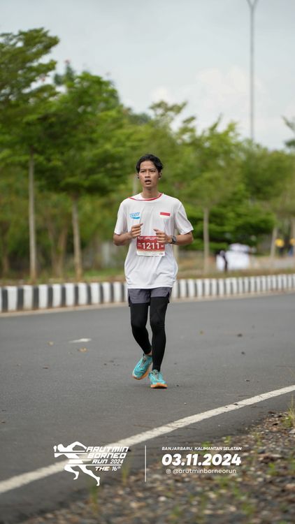 Race photo from Arutmin Borneo Run 2024