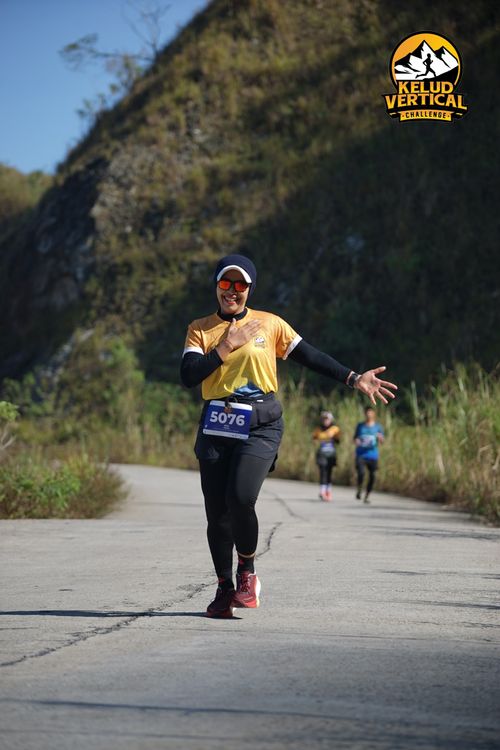 Race photo from Kelud Vertical Challenge 2024