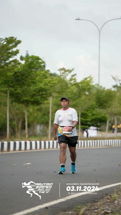 Race photo from Arutmin Borneo Run 2024