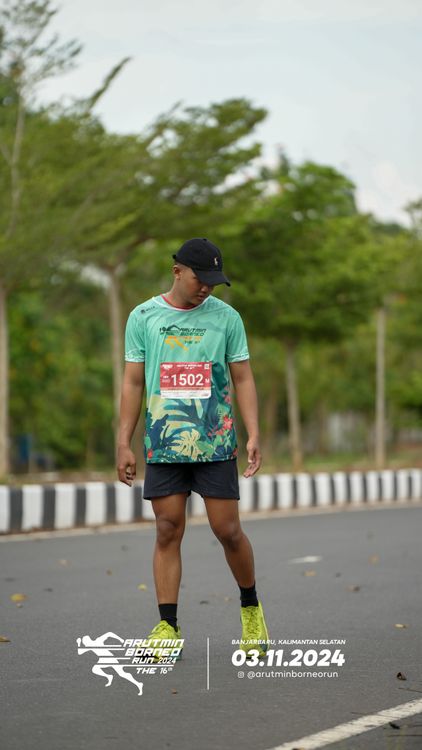 Race photo from Arutmin Borneo Run 2024
