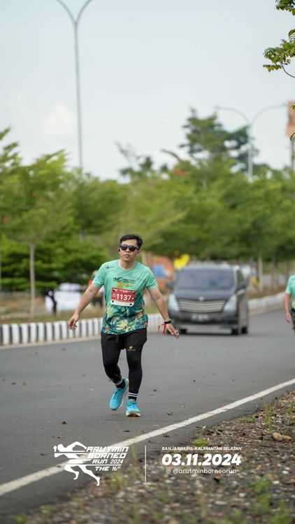 Race photo from Arutmin Borneo Run 2024
