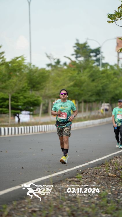 Race photo from Arutmin Borneo Run 2024