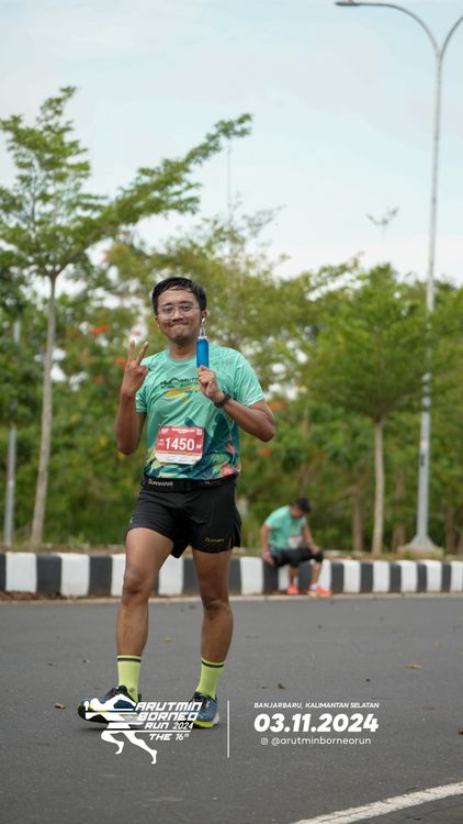 Race photo from Arutmin Borneo Run 2024