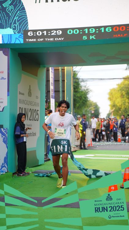 Race photo from Mangkunegaran Run 2025