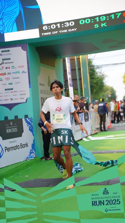 Race photo from Mangkunegaran Run 2025