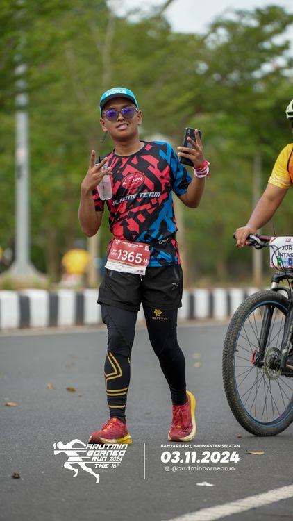 Race photo from Arutmin Borneo Run 2024