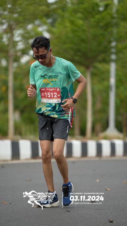 Race photo from Arutmin Borneo Run 2024