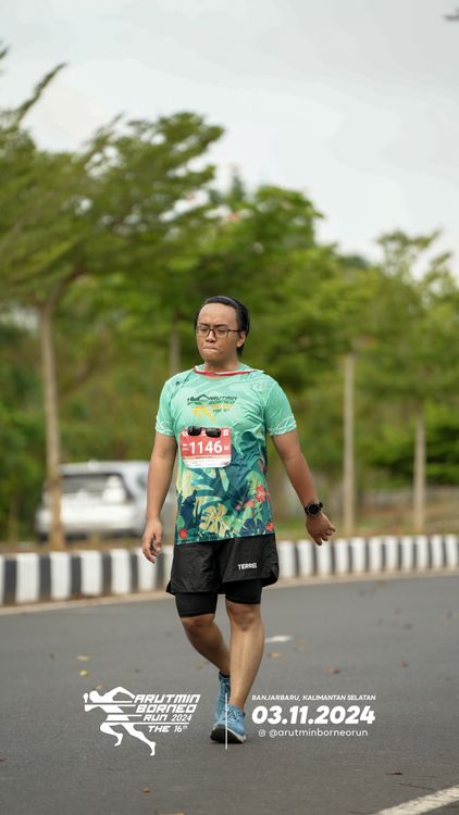 Race photo from Arutmin Borneo Run 2024