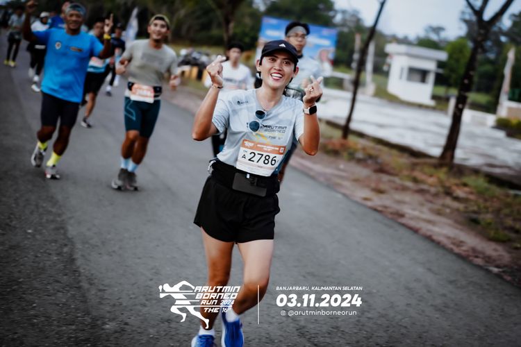 Race photo from Arutmin Borneo Run 2024
