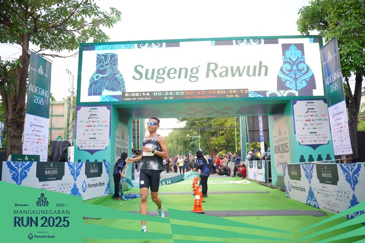 Race photo from Mangkunegaran Run 2025