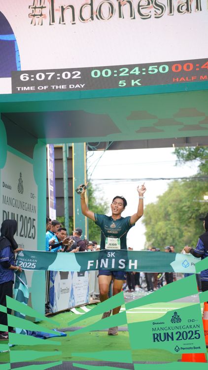 Race photo from Mangkunegaran Run 2025
