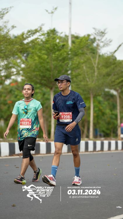 Race photo from Arutmin Borneo Run 2024