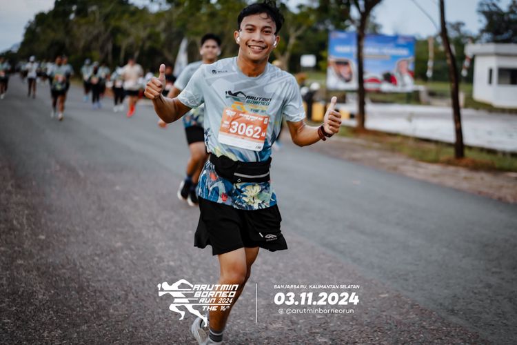 Race photo from Arutmin Borneo Run 2024