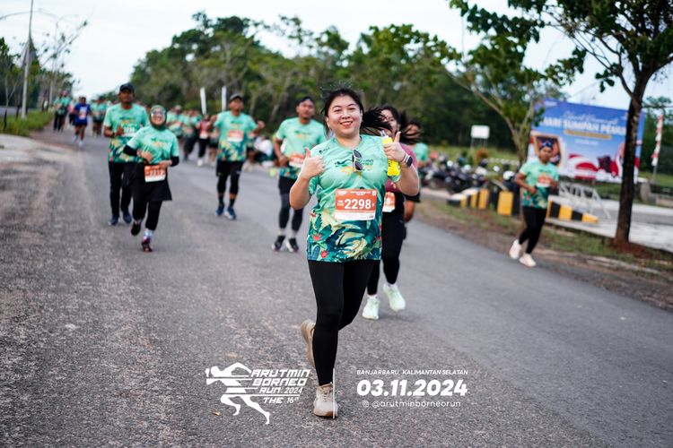 Race photo from Arutmin Borneo Run 2024