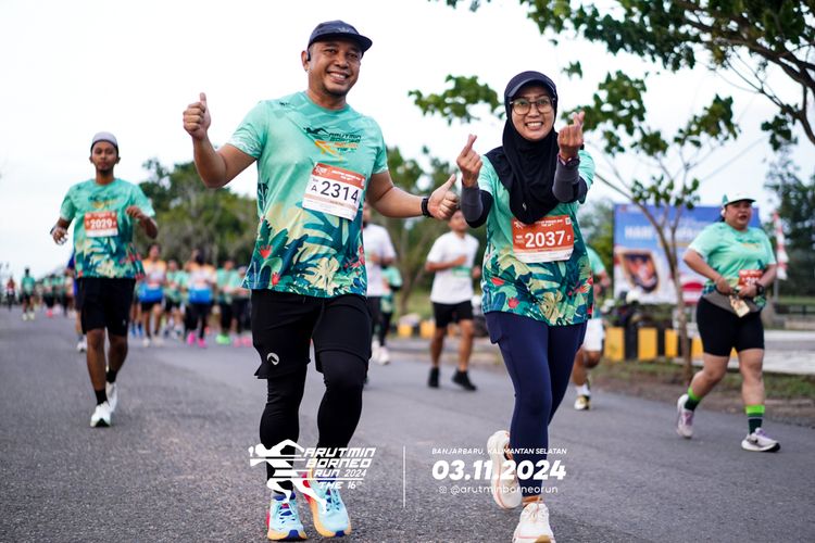 Race photo from Arutmin Borneo Run 2024