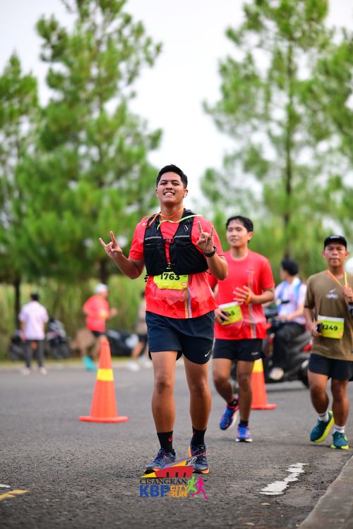 Race photo from CISANGKAN KBP CITY RUN 2025