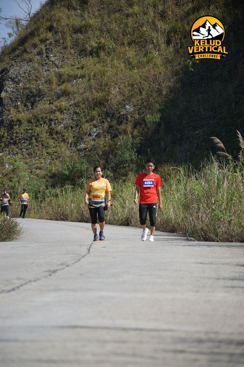 Race photo from Kelud Vertical Challenge 2024