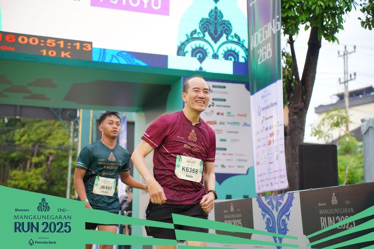 Race photo from Mangkunegaran Run 2025