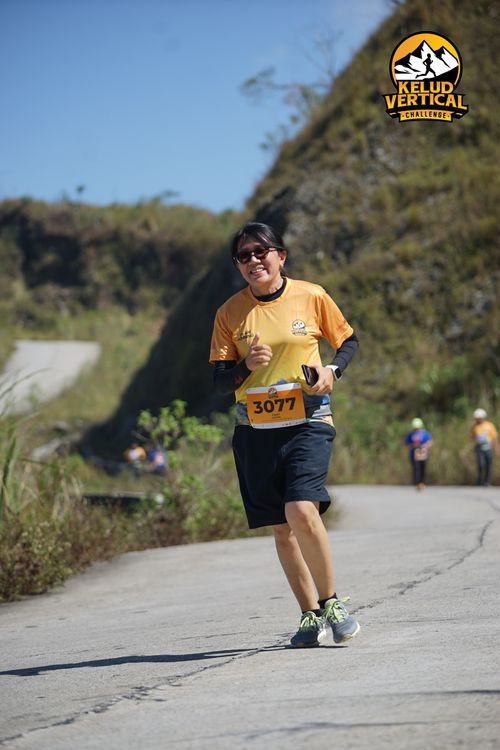 Race photo from Kelud Vertical Challenge 2024