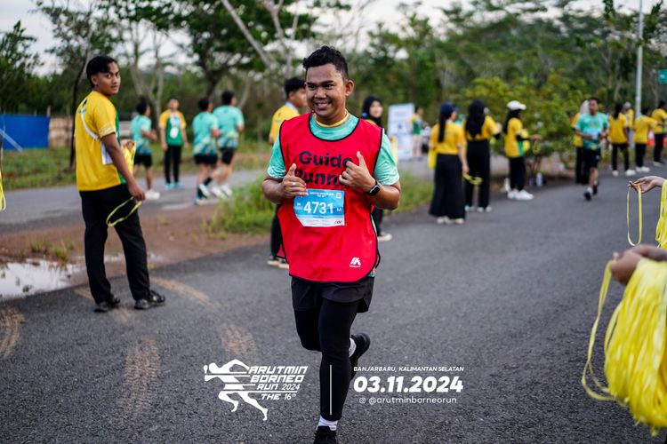 Race photo from Arutmin Borneo Run 2024