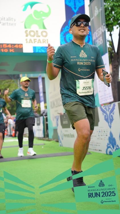 Race photo from Mangkunegaran Run 2025