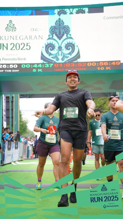 Race photo from Mangkunegaran Run 2025