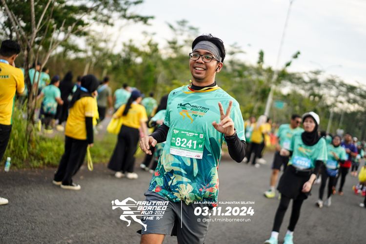 Race photo from Arutmin Borneo Run 2024