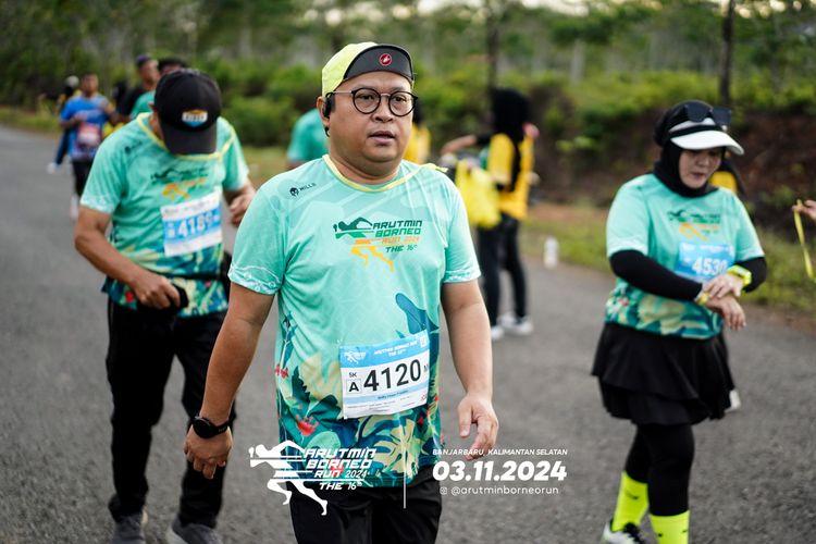 Race photo from Arutmin Borneo Run 2024