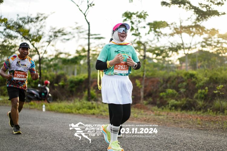 Race photo from Arutmin Borneo Run 2024