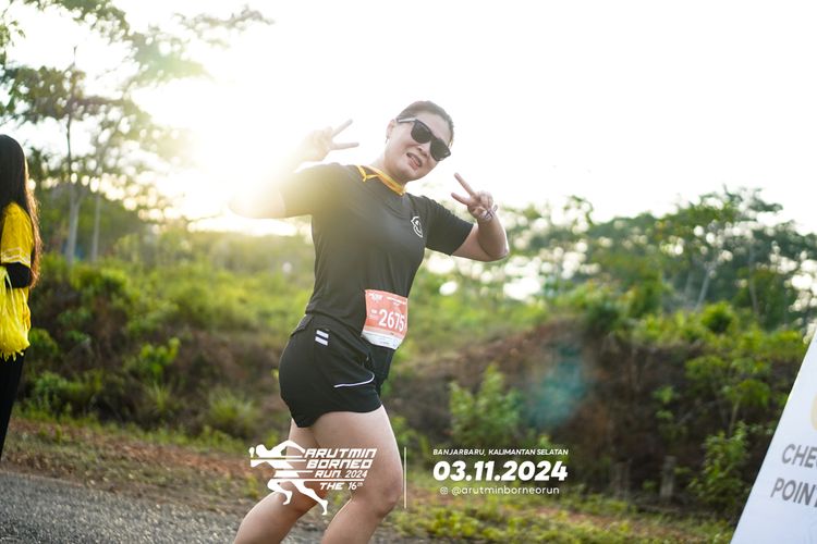 Race photo from Arutmin Borneo Run 2024