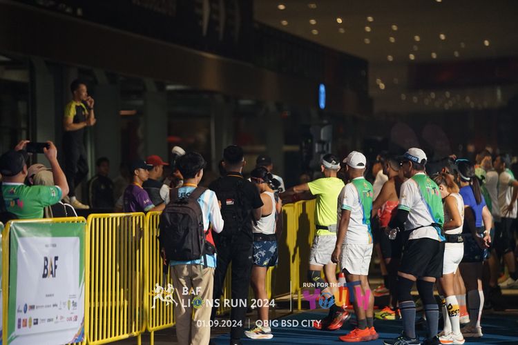 Race photo from BAF LIONS RUN 2024