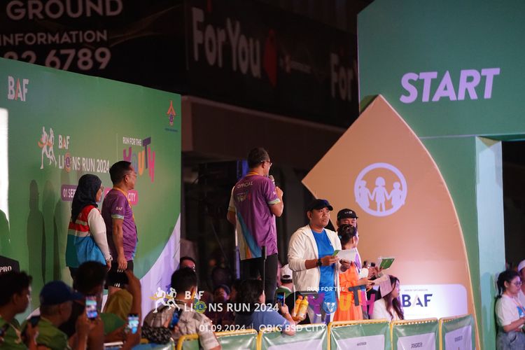 Race photo from BAF LIONS RUN 2024