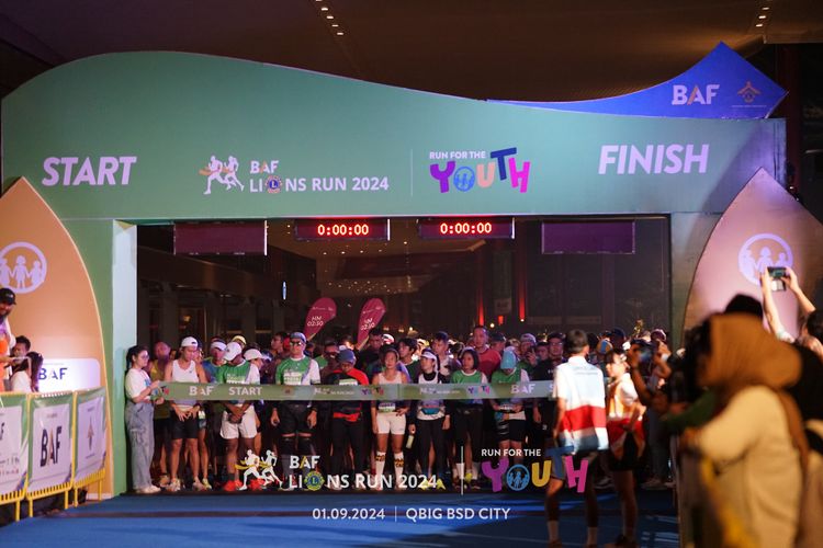 Race photo from BAF LIONS RUN 2024