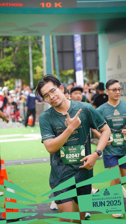Race photo from Mangkunegaran Run 2025