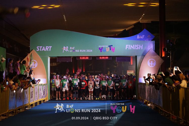 Race photo from BAF LIONS RUN 2024