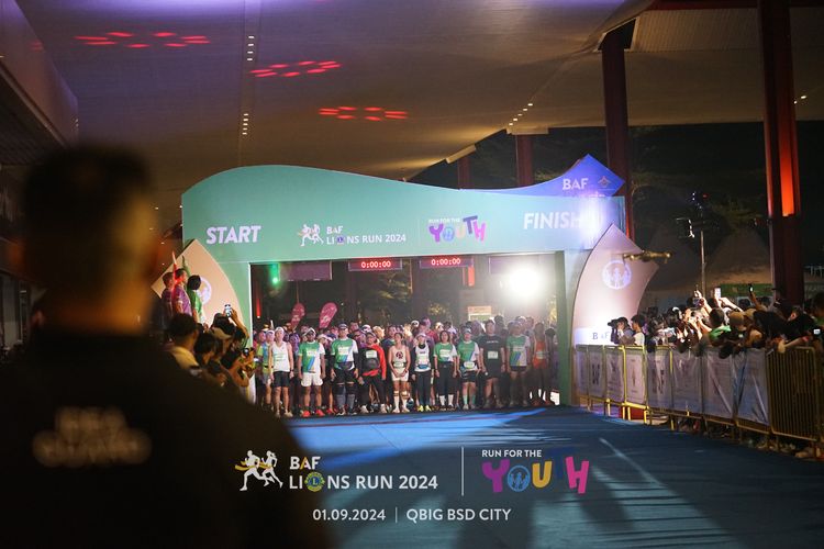 Race photo from BAF LIONS RUN 2024