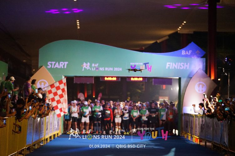 Race photo from BAF LIONS RUN 2024