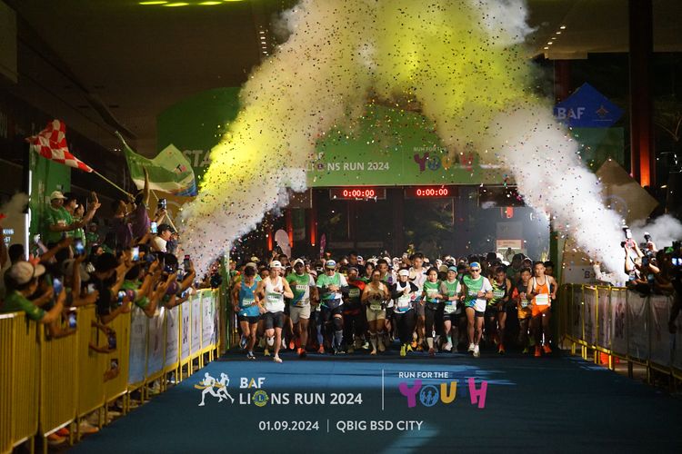 Race photo from BAF LIONS RUN 2024