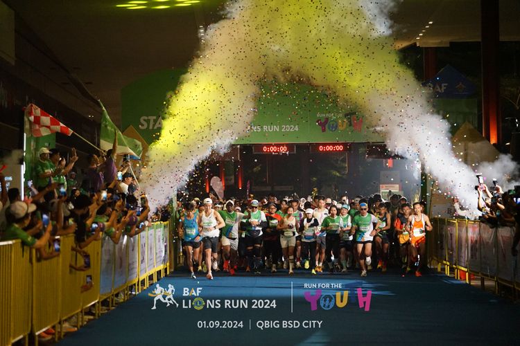Race photo from BAF LIONS RUN 2024