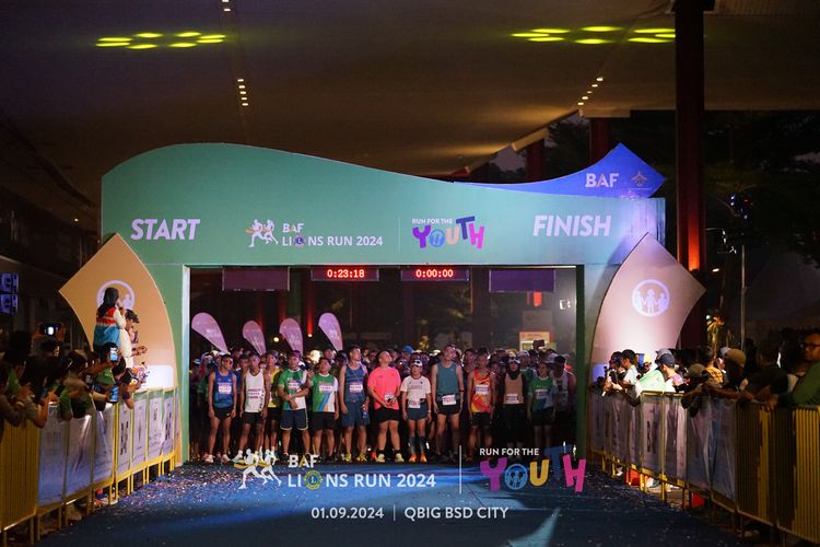 Race photo from BAF LIONS RUN 2024
