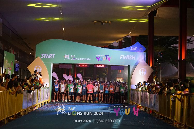 Race photo from BAF LIONS RUN 2024