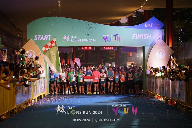 Race photo from BAF LIONS RUN 2024