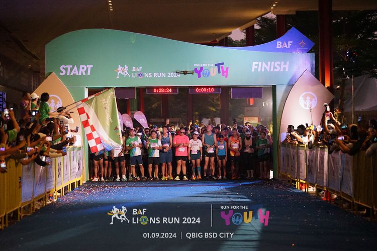 Race photo from BAF LIONS RUN 2024