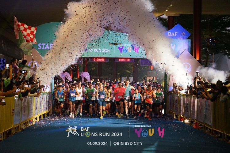 Race photo from BAF LIONS RUN 2024