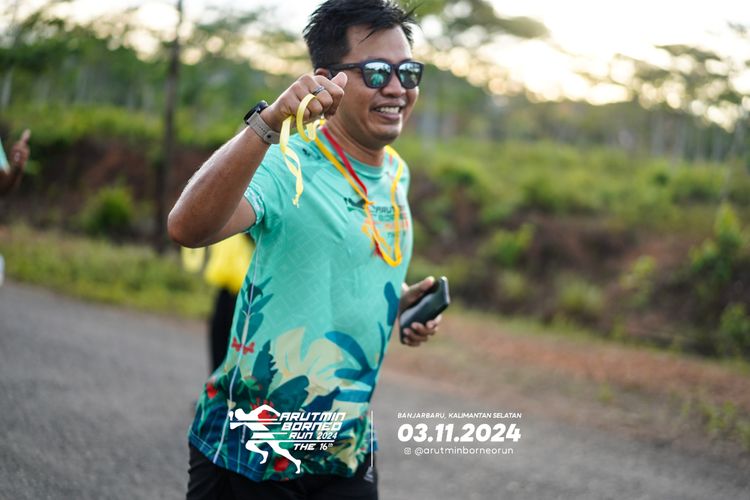 Race photo from Arutmin Borneo Run 2024