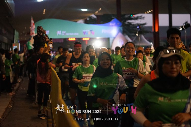 Race photo from BAF LIONS RUN 2024