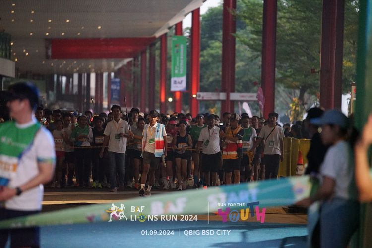 Race photo from BAF LIONS RUN 2024